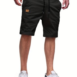 Men's Casual Cargo Shorts, Drawstring Beach Golf Shorts For Summer Outdoor Activities