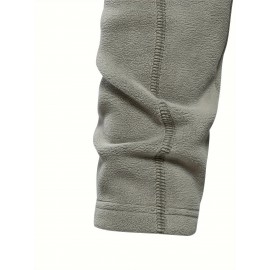 Men's Corduroy Stand Collar Zip Up V Neck Sweatshirt Pullover For Men Solid Sweatshirts For Winter Fall Long Sleeve Tops